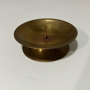 Solid Brass Antique Candle Holder